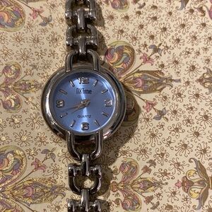 Women's Silver and Blue Quartz Watch